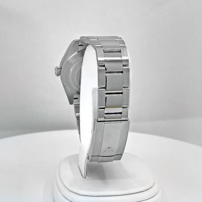 , Datejust 41, Oystersteel and 18K White Gold, Bright Blue with Diamonds Dial, Oyster 126334-0015