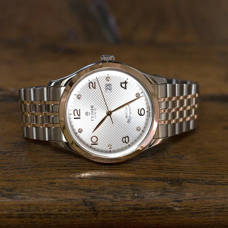 1926, Stainless Steel and 18K Rose Gold with Diamond-Set, 41Mm, Ref# M91651-0002