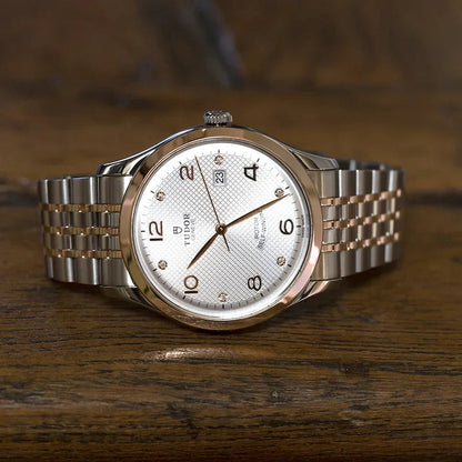 1926, Stainless Steel and 18K Rose Gold with Diamond-Set, 41Mm, Ref# M91651-0002