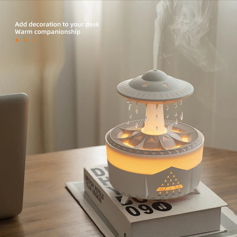 UFO Raindrop USB Humidifier – Aroma Diffuser & Home Mist Maker