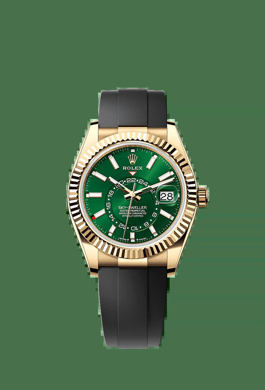 Unworn 2025,  Sky-Dweller, 42Mm, 18K Yellow Gold, Ref# 336238-0004, Box & Papers