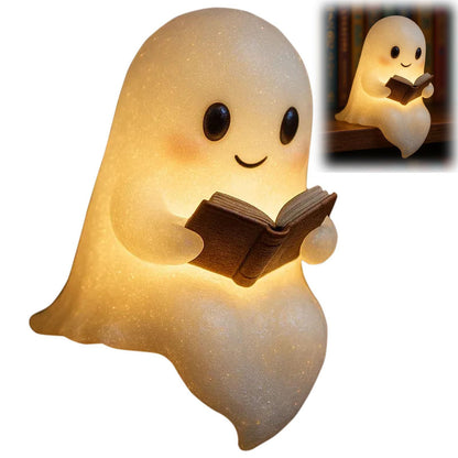 Cute LED Ghost Night Light – Children's Bedside Sleep Lamp & Halloween Decoration
