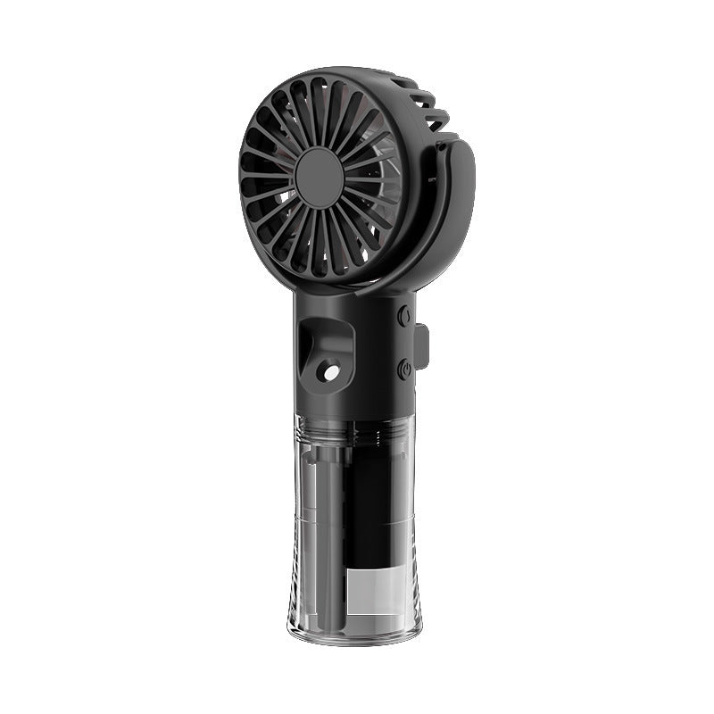 Portable Handheld Spray Fan – 4-Speed USB Rechargeable Mini Mist Cooling Fan