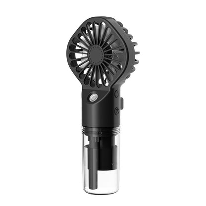 Portable Handheld Spray Fan – 4-Speed USB Rechargeable Mini Mist Cooling Fan