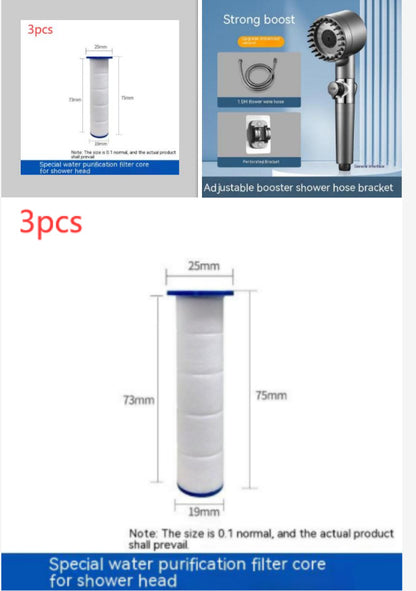 Third Gear Adjustable Supercharged Shower Head – Strong Household Bath & Shower Hose