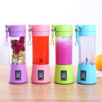 Portable Blender – USB Rechargeable Mini Fruit Juice Mixer for Home & Travel