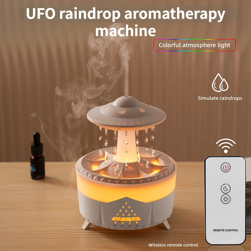 UFO Raindrop USB Humidifier – Aroma Diffuser & Home Mist Maker