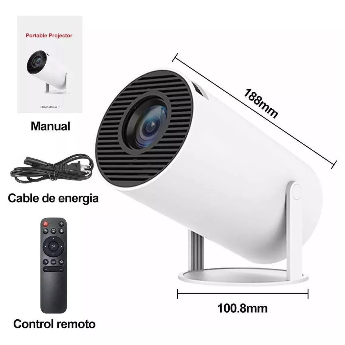 Portable Smart Projector 720p H713 – Android 11 HD Supported Projector