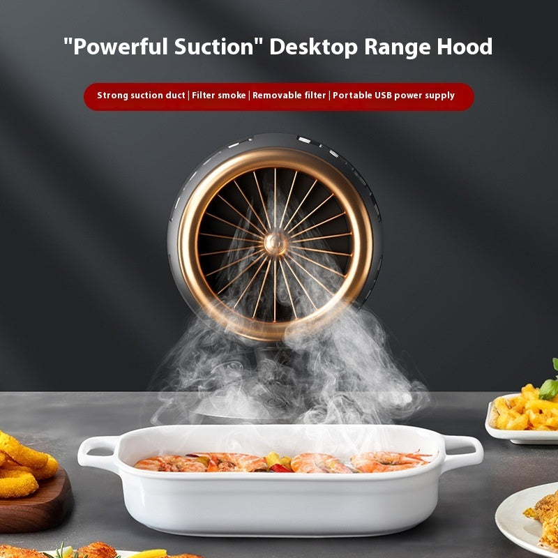 Portable Kitchen Ventilator – Small Desktop Fan for Smoke-Free Home
