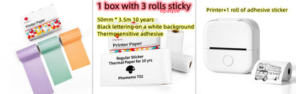 Portable Mini Thermal Label Printer – Bluetooth-Compatible Home & Photo Printer