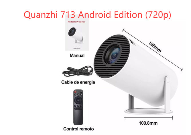 Portable Smart Projector 720p H713 – Android 11 HD Supported Projector
