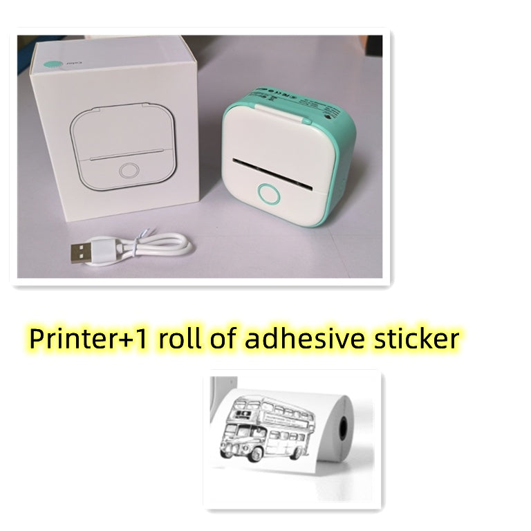 Portable Mini Thermal Label Printer – Bluetooth-Compatible Home & Photo Printer