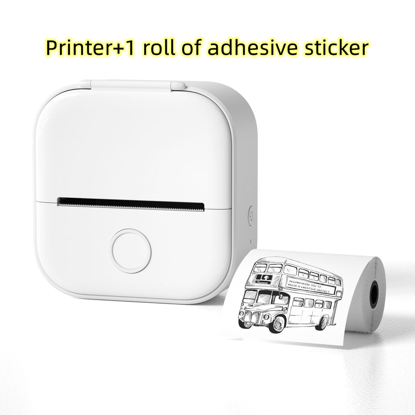 Portable Mini Thermal Label Printer – Bluetooth-Compatible Home & Photo Printer