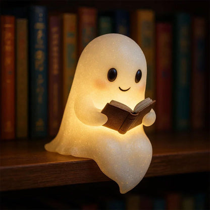 Cute LED Ghost Night Light – Children's Bedside Sleep Lamp & Halloween Decoration