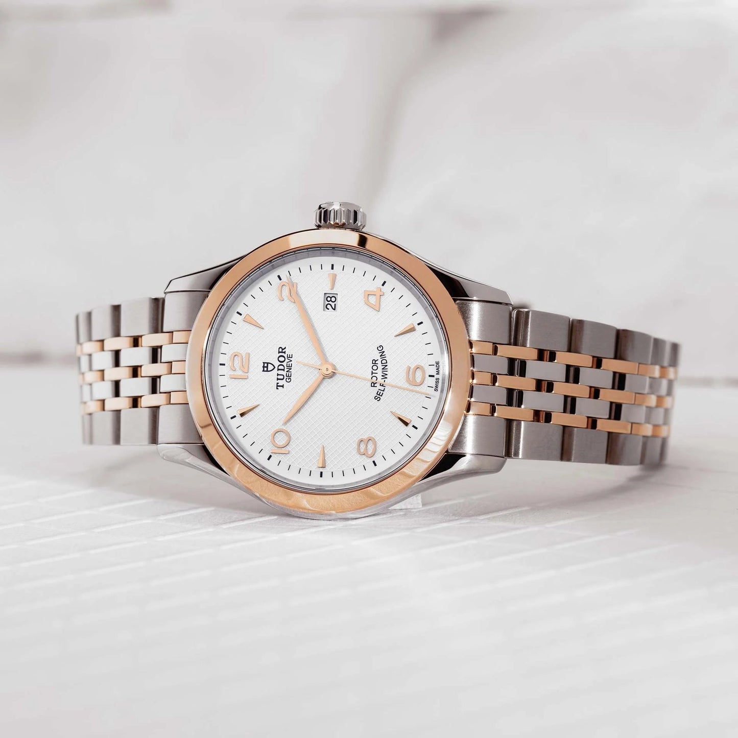 1926, Stainless Steel and 18K Rose Gold, 28Mm, Ref# M91351-0009