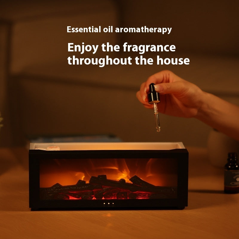 New Flame Aromatherapy Machine – Colorful Essential Oil Diffuser & 3D Flame Humidifier