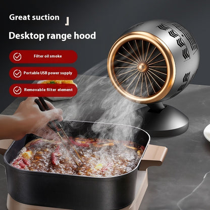 Portable Kitchen Ventilator – Small Desktop Fan for Smoke-Free Home