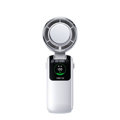 High-Speed Handheld Electric Fan – Portable Folding Neck Mini Fan with Ice Pack