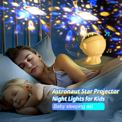 Galaxy Star Projector – Astronaut Starry Sky Night Light for Kids & Home Décor