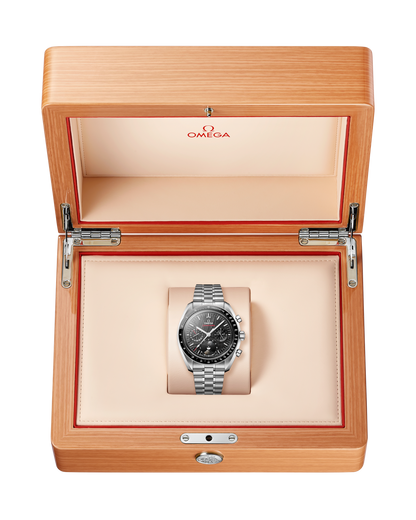 Unworn,  Speedmaster Moonphase, Stainless Steel, Chronograph, 43 Mm, Ref# 304.30.43.52.01.001, Box and Papers